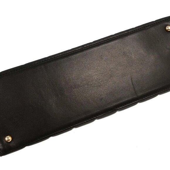 Chanel Black Lambskin Choco Bar Tote Shoulder Bag - Picture 4 of 10